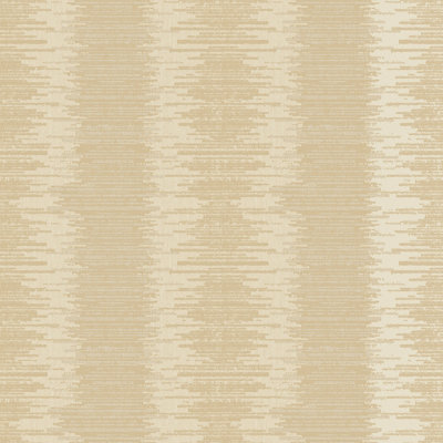 Galerie Metallic Fx Gold Beige Metallic Layered Stripe Textured Wallpaper