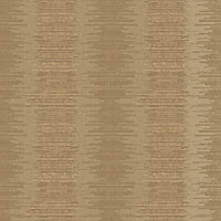 Galerie Metallic Fx Gold Dark Gold Metallic Layered Stripe Textured Wallpaper