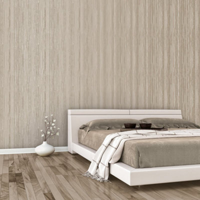 Galerie Metallic Fx Gold Metallic Abstract Stripe Textured Wallpaper