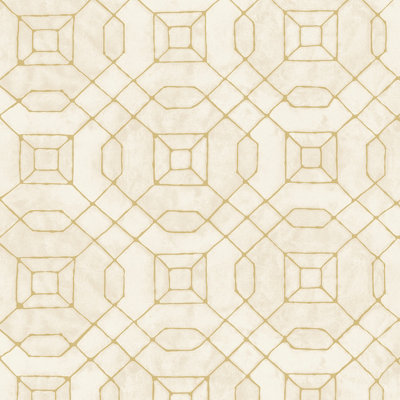 Galerie Metallic Fx Gold Metallic Geometric Textured Wallpaper