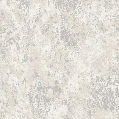 Galerie Metallic Fx Silver Beige Metallic Industrial Texture Textured Wallpaper