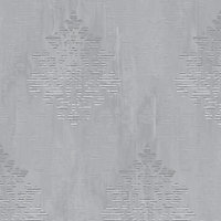 Galerie Metallic Fx Silver Grey Modern Metallic Damask Textured Wallpaper