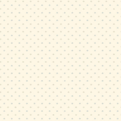 Galerie Miniatures 2 Blue Beige Cream Mini Fan Motif Smooth Wallpaper