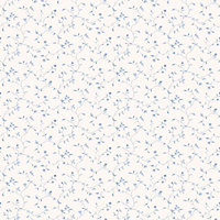Galerie Miniatures 2 Blue White Small Floral Trail Smooth Wallpaper