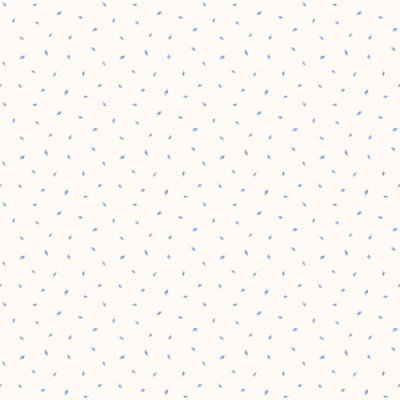 Galerie Miniatures 2 Blue White Small leaf toss Smooth Wallpaper