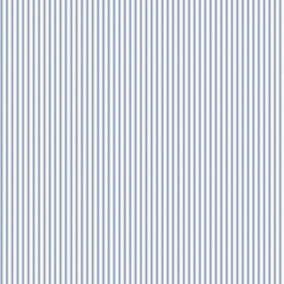 Galerie Miniatures 2 Blue White Ticking Stripe Smooth Wallpaper