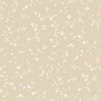 Galerie Miniatures 2 Cream White Floral Trail Smooth Wallpaper
