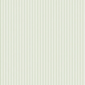 Galerie Miniatures 2 Green White Ticking Stripe Smooth Wallpaper
