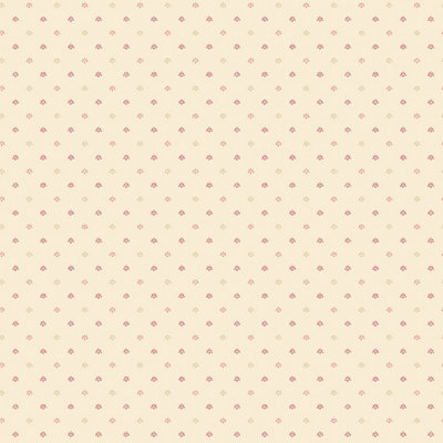 Galerie Miniatures 2 Pink Beige Cream Mini Fan Motif Smooth Wallpaper