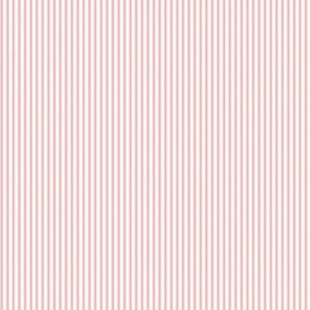 Galerie Miniatures 2 Pink White Ticking Stripe Smooth Wallpaper