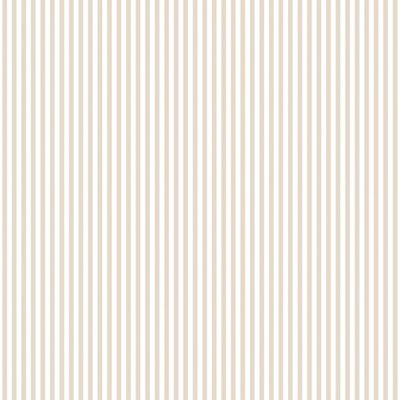 Galerie Miniatures 2 White Cream Narrow Stripe Smooth Wallpaper