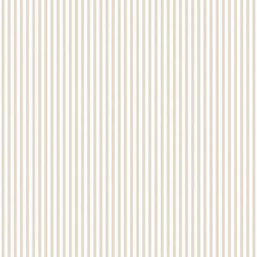 Galerie Miniatures 2 White Cream Narrow Stripe Smooth Wallpaper