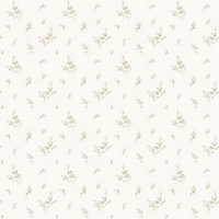 Galerie Miniatures 2 White Cream Small Floral Sprig Smooth Wallpaper