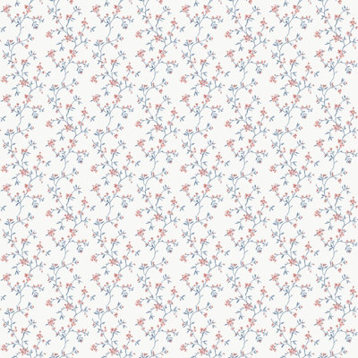 Galerie Miniatures 3 Blue Floral Wallpaper