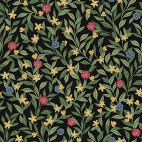 Galerie Mulberry Tree Black Multicoloured Floral Leaf Wallpaper Roll