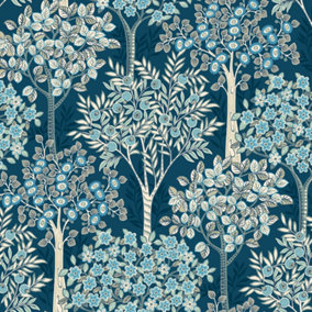 Galerie Mulberry Tree Blue Grove Wallpaper Roll