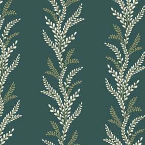 Galerie Mulberry Tree Green Fern Leaf Wallpaper Roll