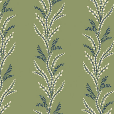 Galerie Mulberry Tree Green Fern Leaf Wallpaper Roll