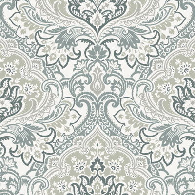 Galerie Mulberry Tree Off-white Floral Damask Wallpaper Roll