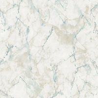 Galerie Natural FX 2 Blue Marble Effect Wallpaper Roll