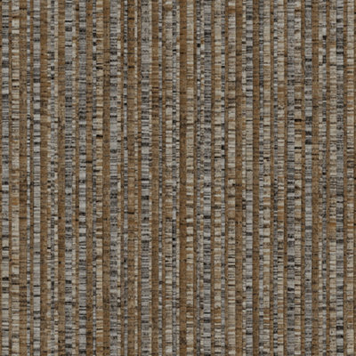 Galerie Natural FX 2 Bronze Bamboo Stripe Sheen Wallpaper Roll
