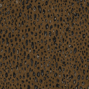 Galerie Natural FX 2 Bronze Leopard Spots Sheen Wallpaper Roll