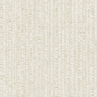 Galerie Natural FX 2 Cream Bamboo Stripe Sheen Wallpaper Roll