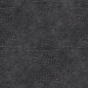 Black Embossed Wallpaper | Wallpaper & wall coverings | B&Q