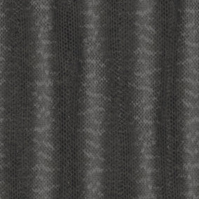 Galerie Natural Fx Black Reptile Stripe Embossed Wallpaper
