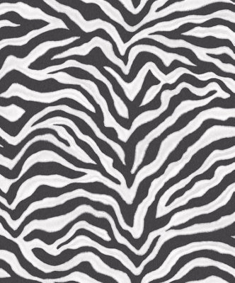 Galerie Natural Fx Black Zebra Embossed Wallpaper