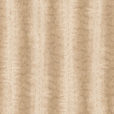 Galerie Natural Fx Bronze Brown Reptile Stripe Embossed Wallpaper | DIY ...