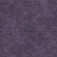 Galerie Natural Fx Purple Lilac Crocodile Embossed Wallpaper