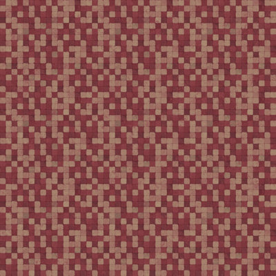 Galerie Natural Fx Red Tessera Embossed Wallpaper