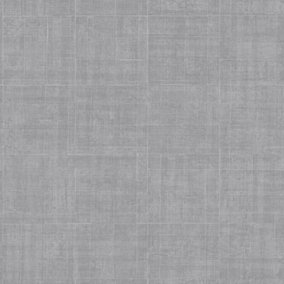 Galerie Natural Fx Silver Grey Architechural Texture Embossed Wallpaper