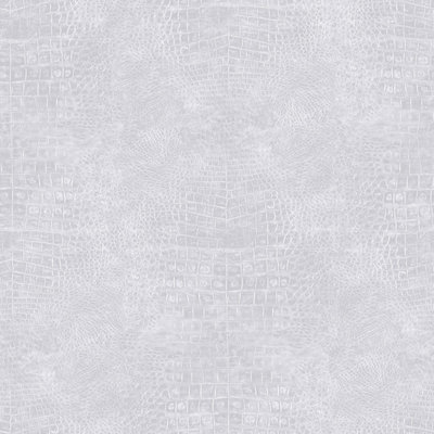 Galerie Natural Fx Silver Grey Crocodile Embossed Wallpaper