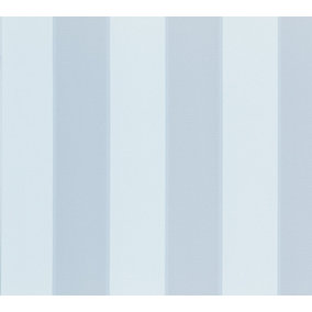Galerie Neapolis 3 Blue Stripe Embossed Wallpaper