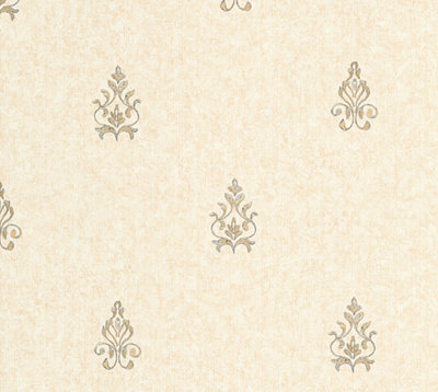 Galerie Neapolis 3 Brown Medallion Due Embossed Wallpaper