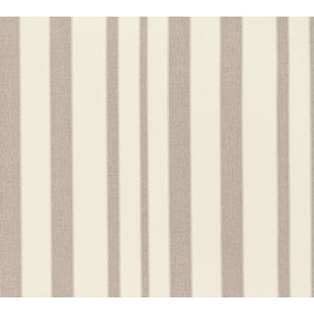 Galerie Neapolis 3 Brown Stripe Embossed Wallpaper