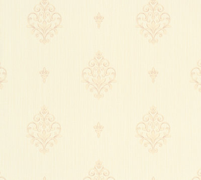 Galerie Neapolis 3 Cream Medallion Uno Embossed Wallpaper