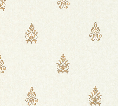 Galerie Neapolis 3 Gold Medallion Due Embossed Wallpaper