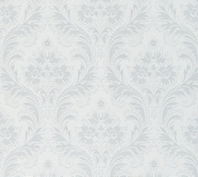 Galerie Neapolis 3 Grey Damasco Di Seta Embossed Wallpaper