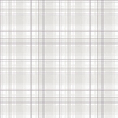 Galerie Nordic Elements Cream Plaid Design Wallpaper Roll