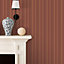 Galerie Nordic Elements Orange Metallic Thin Stripe Texture Wallpaper Roll
