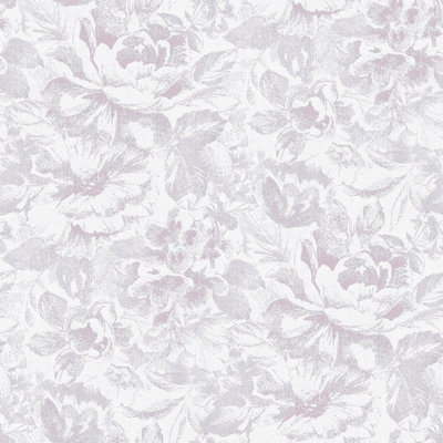 Galerie Nordic Elements Pink Large Floral Bunches A4 Wallpaper Sample