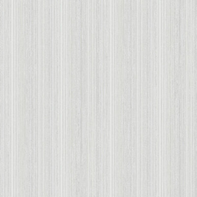 Galerie Nordic Elements Silver Metallic Thin Stripe Texture Wallpaper Roll