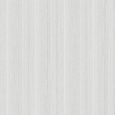 Galerie Nordic Elements Silver Metallic Thin Stripe Texture Wallpaper Roll