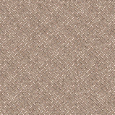 Galerie Nostalgie Bronze Brown Diamond Plate Smooth Wallpaper