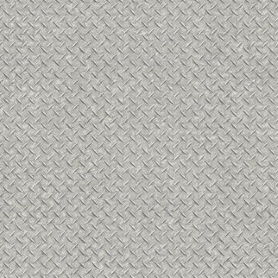 Galerie Nostalgie Silver Grey Diamond Plate Smooth Wallpaper