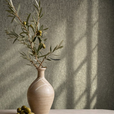 Galerie Odyssey Grey Brown Plaster Effect Wallpaper