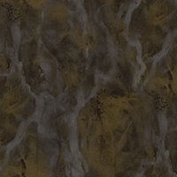 Galerie Opulence Brown Gold Marble Texture Embossed Wallpaper